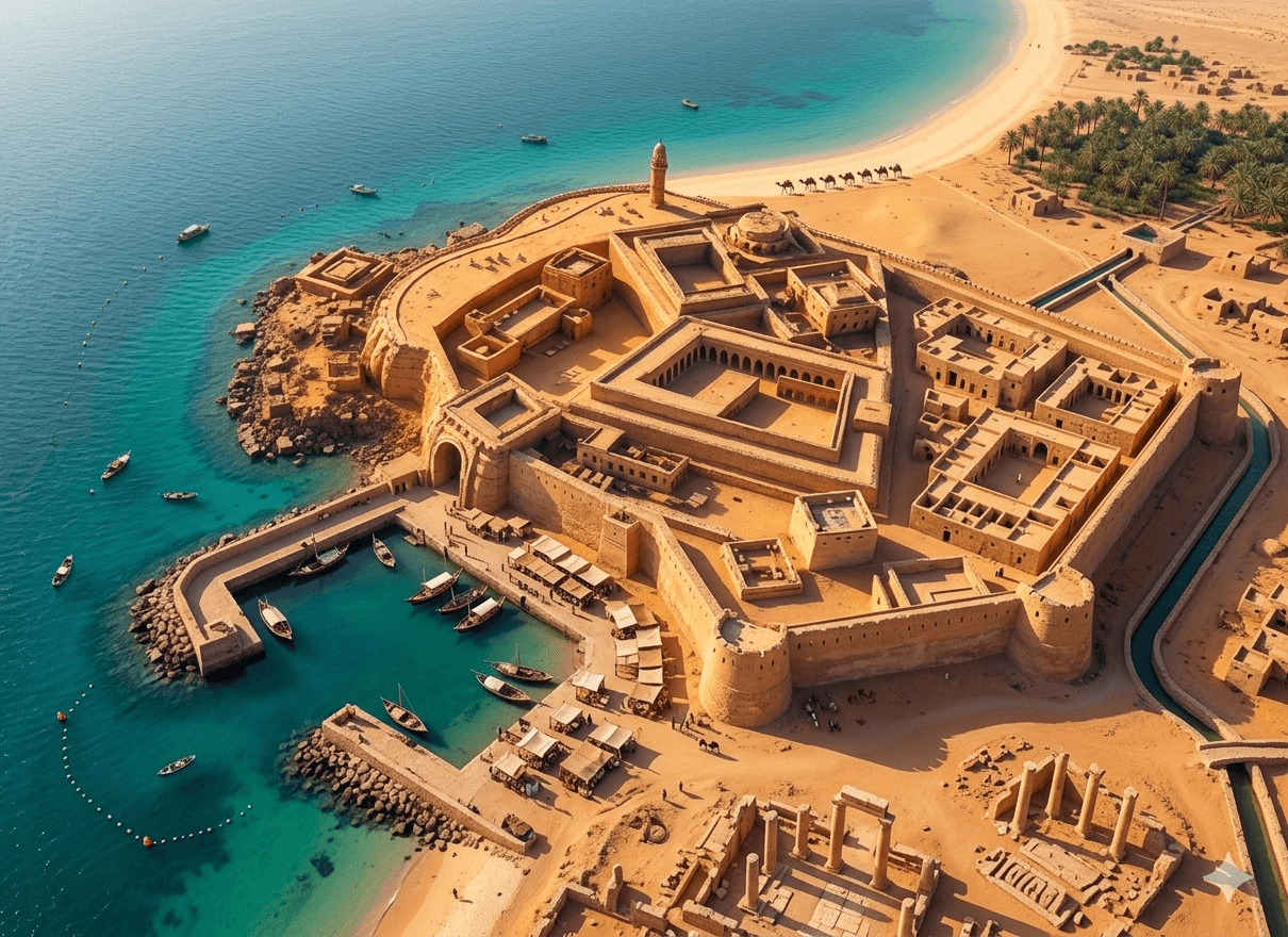 Lusail Coastal Settlement reconstruction visual